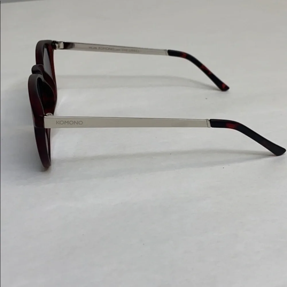 KOMONO sunglasses NEW Square Tortoise Silver Urkel